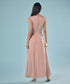 Vneck Body Hugging Satin Dress
